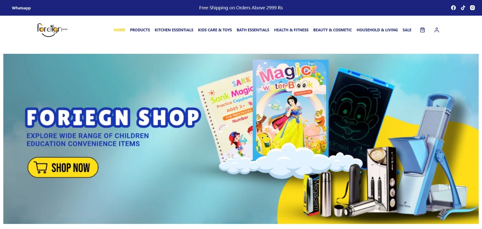 Foreign Shop - Web Development Case Study - Spire Tech Solution