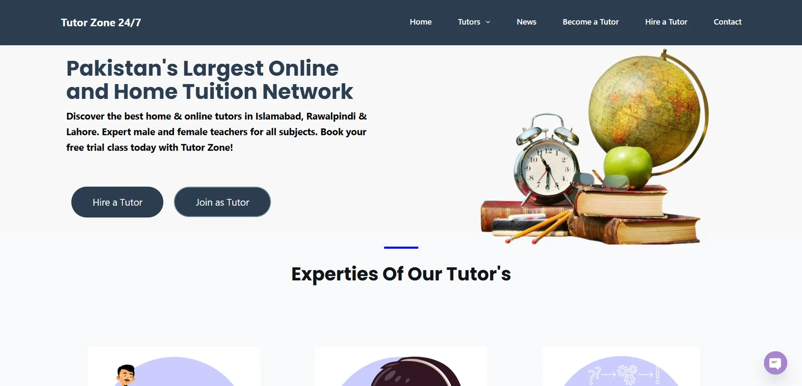 Tutor Zone 24/7 - Web Development Case Study - Spire Tech Solution