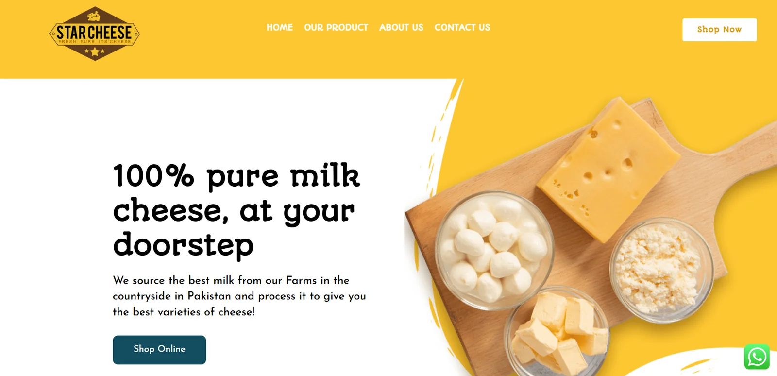 Star Cheese - Web Development Case Study - Spire Tech Solution